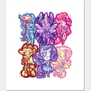 Mane Six Chibis Posters and Art